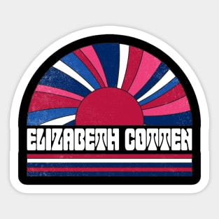 Elizabeth Proud Name Personalized Retro Flowers Beautiful Sticker